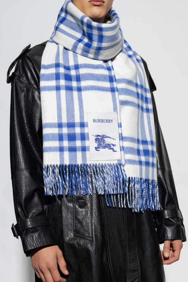 Burberry reversible single-breasted car coat - Blue